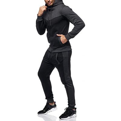 China Casual sport QUICK DRY suits style two piece men's joggers 10723-SE79 2021 with sehe hood fashion for sale