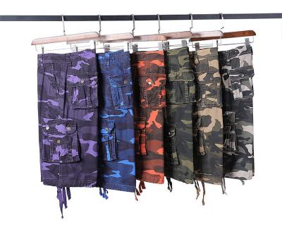 China 10701-SE23 breathable men'clothing colorful street boy's camouflage style shorts jeans sehe fashion for sale