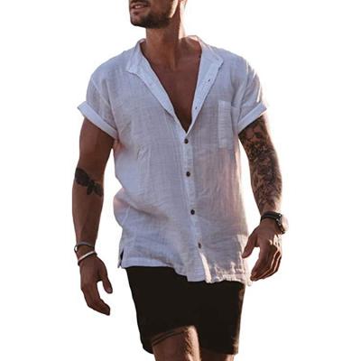 China 10801-SE16 2021 Solid Color Breathable Shirt Plus Size Men's Casual Sehe Fashion for sale