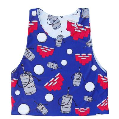 China Professional Men's Breathable Sublimation Reversible Lacrosse Apron, Lacrosse Uniforms for sale