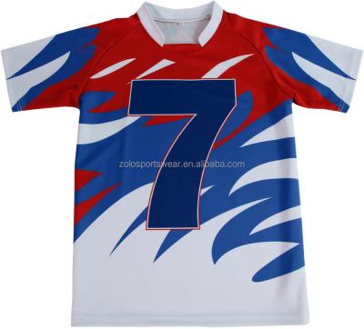 China New Design Breathable Custom Made Sublimation Mens Short Sleeve Rugby Tank Top for sale