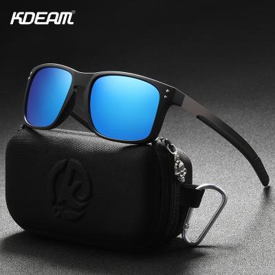 China High Quality Sport TR90 Metal Sunglasses Men Women Men Fashion Sunglasses KDEAM Polarized Sun Glass Custom for sale