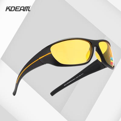 China Fashion KDEAM Sunglasses High Quality TR90 Safety Polarized Sports Sun Glasses Night Vision Glasses Sun Lenses 2020 for sale