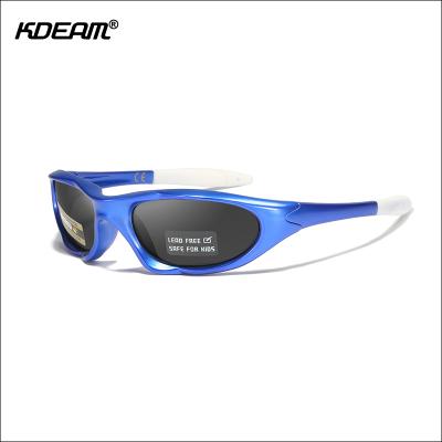 China Dropship Wholesale Lead Free UV400 Custom Logo KDEAM Polarized Protective Kids Safety Sunglasses 2019 New Arrivals Sol Lens for sale