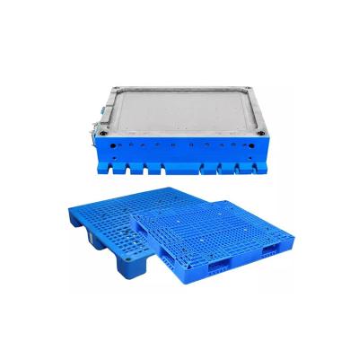 China Heavy Duty Double Side Face 4 Way Entry Industrial Reversible Warehouse Use Stackable Large Plastic Pallet Plastic Pallet for sale