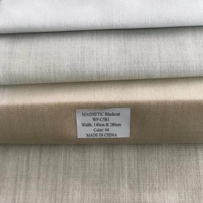 China China Manufacturer High Quality Polyester Blackout Magnetic Blackout Fabrics 140cm 280cm For Curtain Textiles for sale