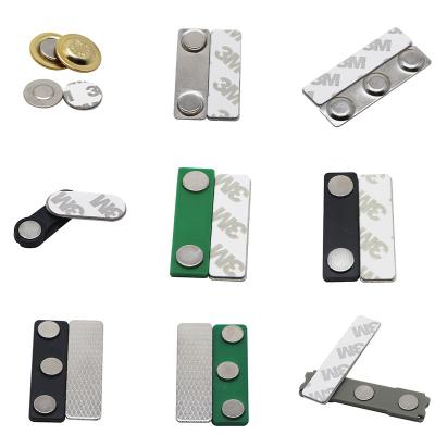 China Industrial magnet in stock magnetic name/tag /holders/badge 3M Adhesive Neodymium Magnet for office/hotel for sale