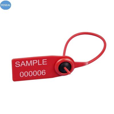 China Plastic Bags Luggage Bag Oil Security Seal With Barcode for sale