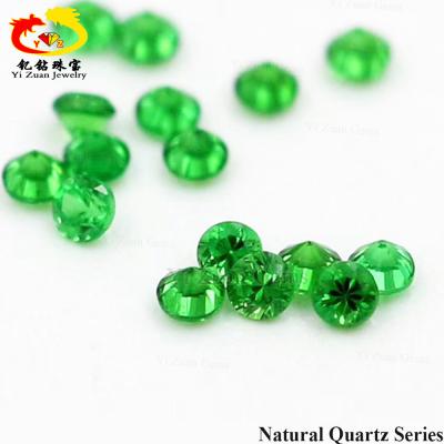 China Color Set Or Fire Natural Green Quartz Diamond Cut Loose Olivine Peridot Stone Price for sale