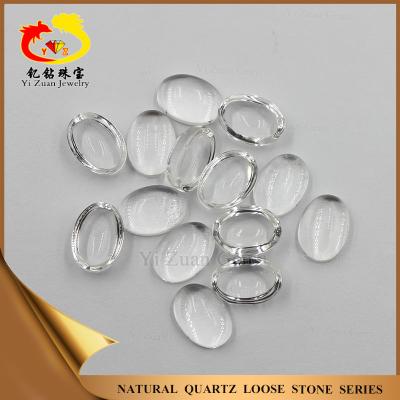 China Chinese Absolute White Oval Crystal Stones Jewelry Cabochon for sale