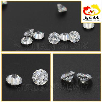 China Wholesale Small Size Set or Color Fire Round Natural Diamond Cut CZ Stone for sale