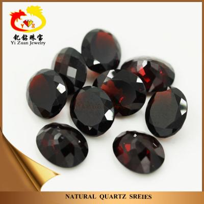 China Play Store Natural Large Gemstone Rough Oval Or Color Fire Facets Cut Garnet Stone for sale