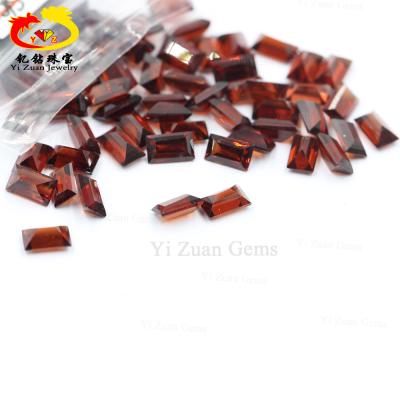 China Fire Wand Color Set Or Stage Cut Natural Red Garnet Gemstone For Jewelry Sets for sale