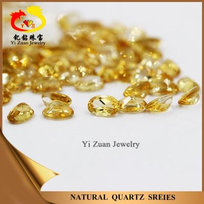 China Color game or fire wholesale gems natural oval golden yellow color citrines for sale