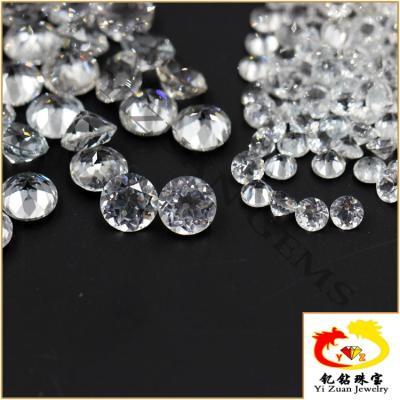 China Fire factory wholesale price white topaz gem color set or round cut made natural rough stones for sale