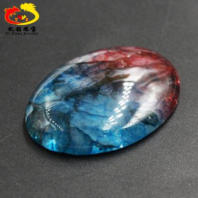 China New Design Game Or Color Fire Natural Dyed Agate Gemstone Jewelry Earring Pendant For Women for sale