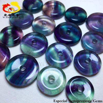 China Color Rough Game Or Fire Fluorite Stone Round Wholesale Gemstone Pendant for sale