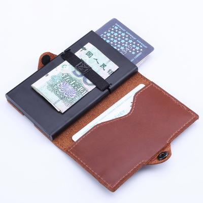 China 2020 RFID Brand Men's Wallet Money Card Wallet Genuine Leather Organizer Men's Wallet for sale