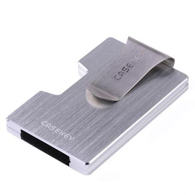 China Minimalist Metal Small Business Luxury Card Case RFID Credit Card Holder Blocking Titanium Wallet For Man for sale