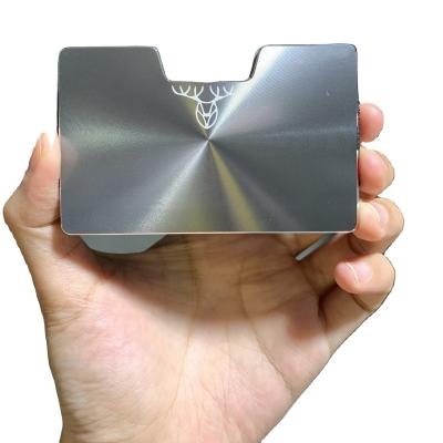 China Wholesale Luxury Luxury Slim Business Card Holders For Men Minimalist Debit Credit Card Holder With Silver Clip for sale