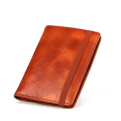 China Vintage Custom Wallet RFID Travel Passport Holder Passport Holder and Leather Travel Documents Wallet for sale