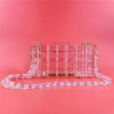 China New Fashion Quality Clutch Bag Trendy Women's Transparent Party Bags Acrylic Luxury Clutch Purse Elegant Chic Evening Totes for sale