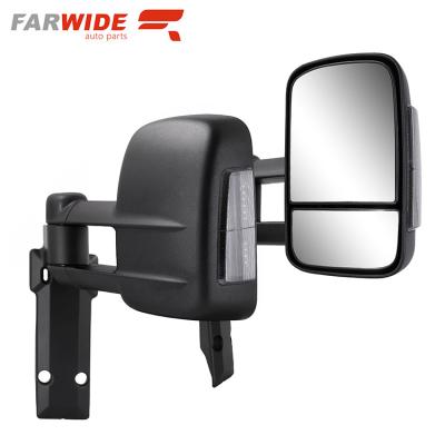 China Smoked Indicator Tow Mirror For Land Cruiser lc70 lc79 1984 - 2022 ABS+glass FARWIDE Power Glass for sale