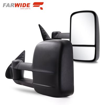 China ABS+glass FARWIDE 4x4 Extendable Side Towing Mirror For Toyota HILUX 2015 2016 2017 2018 2019 2020 2021 for sale