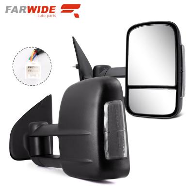 China ABS+glass FARWIDE Truck Power Extendable Side Towing Mirror For Holden COLRADO Isuzu DMAX 2012 - 2018 for sale