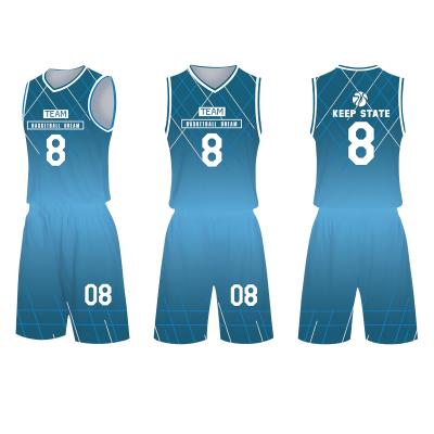 China Antibacterial Custom Printed Jersey Men's Basketball Soccer Uniforms Breathable And Quick-Drying Adult Game Sports Jersey Suit Custom Printing for sale