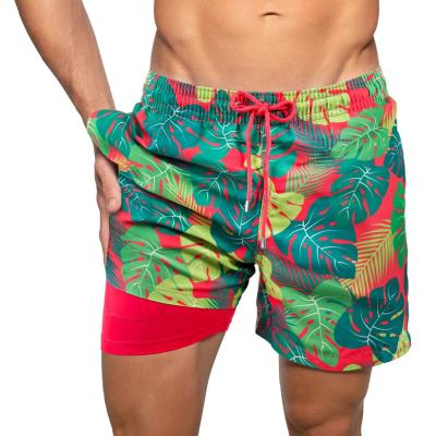 China 2022 New Style Anti-Wrinkle Custom Men's Swimwear Printed Swim Shorts Men's Beach Wear Short Men's Beach Swim for sale