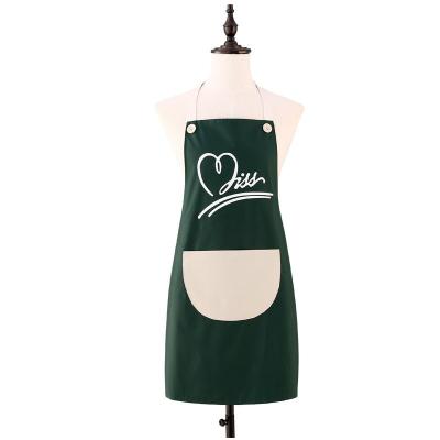 China Custom Chef Cleaning Apron Logo Home Kitchen Cooking Barber Waterproof Cheap Apron With Pocket Cosmetologist Dog Dishwashing Custom Apron for sale