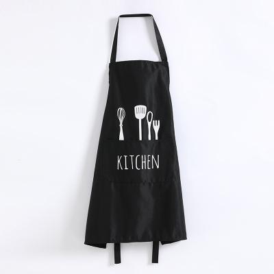 China High Quality Fashion Polyester Cleaning BBQ Cooking Bib Apron Cotton Apron Bartender Custom Waterproof Home Kitchen Polyester Cooking Apron for sale