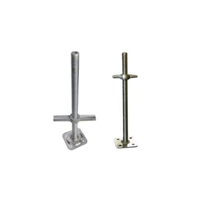 China Industrial Scaffolding Adjustable Screw Jack Hollow Base With Flat Base 48*4*600mm for sale