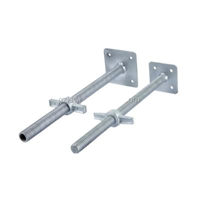 China Adjustable Hollow Industrial Scaffolding Jack 34mm Screw Jack Base Base for sale