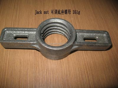 China Q235 Adjustable Scaffolding Jack Base Wing Nut 550g for sale