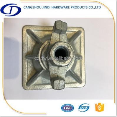 China Fromwork Construction Galvanized Formwork Swivel Wing Nut w/120*120 Anchor Plate For 15/17mm Tie Rod for sale