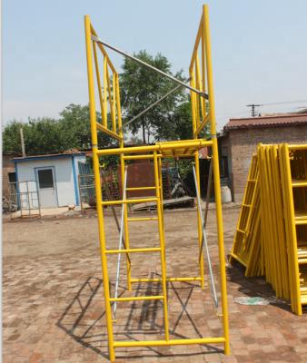 China Building Construction China Supplier Frame Scaffolding Safety Galvanized Zinc / Meson Painted Frame for sale