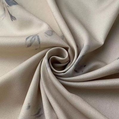 China Breathable Soft and smooth fabric imitated acetate satin print for dresses for sale