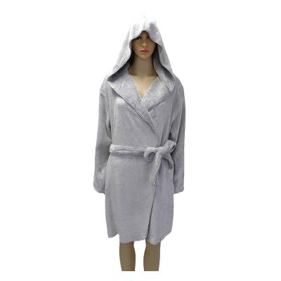 China Designer Thermal Bathrobe With Hood Hot Sale Polyester Luxury Nightgowns And Sleepwear Custom Made for sale