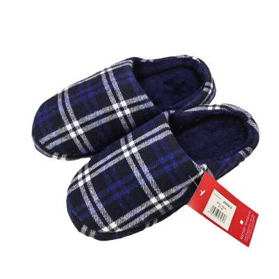 China Fashion Trend Woven Fabric Winter Indoor Slippers High Quality Printing Custom Men Heel To Cover Comfortable Slippers for sale