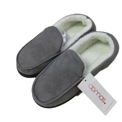 China Fashion Trend High Quality Custom Made Men Heel Cover Slippers Winter Fleece Indoor Warm Soft Slippers for sale