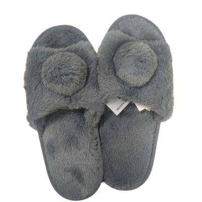 China Fashion trend factory of couples heart-shaped winter home slippers women plush color plush indoor slippers for sale