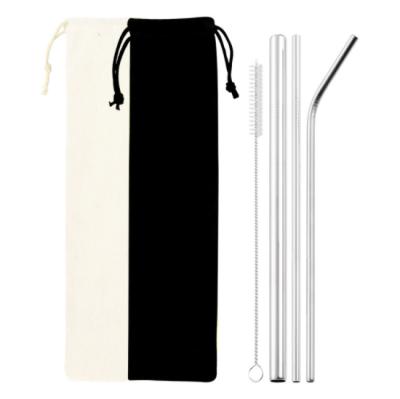 China 100% Reusable Custom Logo Eco Friendly Straw Stainless Steel Straw Eco Friendly Metal Straw for sale