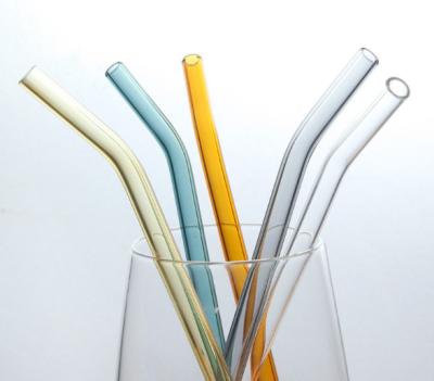 China Eco-friendly custom 15mm boba straws logo eco-friendly boba straws glass straw reusable glass bubble tea for sale