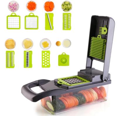 China Viable Vegetable Onion Cleaver Cutter Mandoline Slicer Manual Amazon Salad Vegetable Cleaver for sale