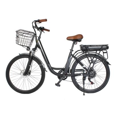 China Solomo Green City Aluminum Alloy Double Seats Road Electric Bike 700C Mid Drive Bike 36V 8A For Lady for sale