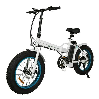 China Aluminum Alloy Solomo Folding Electric Fat Inch 36V 500W Ebike 20 Tire Bike Mountain Beach Mountain Helper City Bicycle for sale