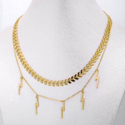 China Retro Personalized Chain Rose Choker Gold Necklace TRENDY Fashion Necklaces For Women Jewelry Party Gift for sale