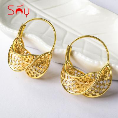 China Hiphop Fashion Earrings 2021 Luxury Bridal Women Earrings for sale